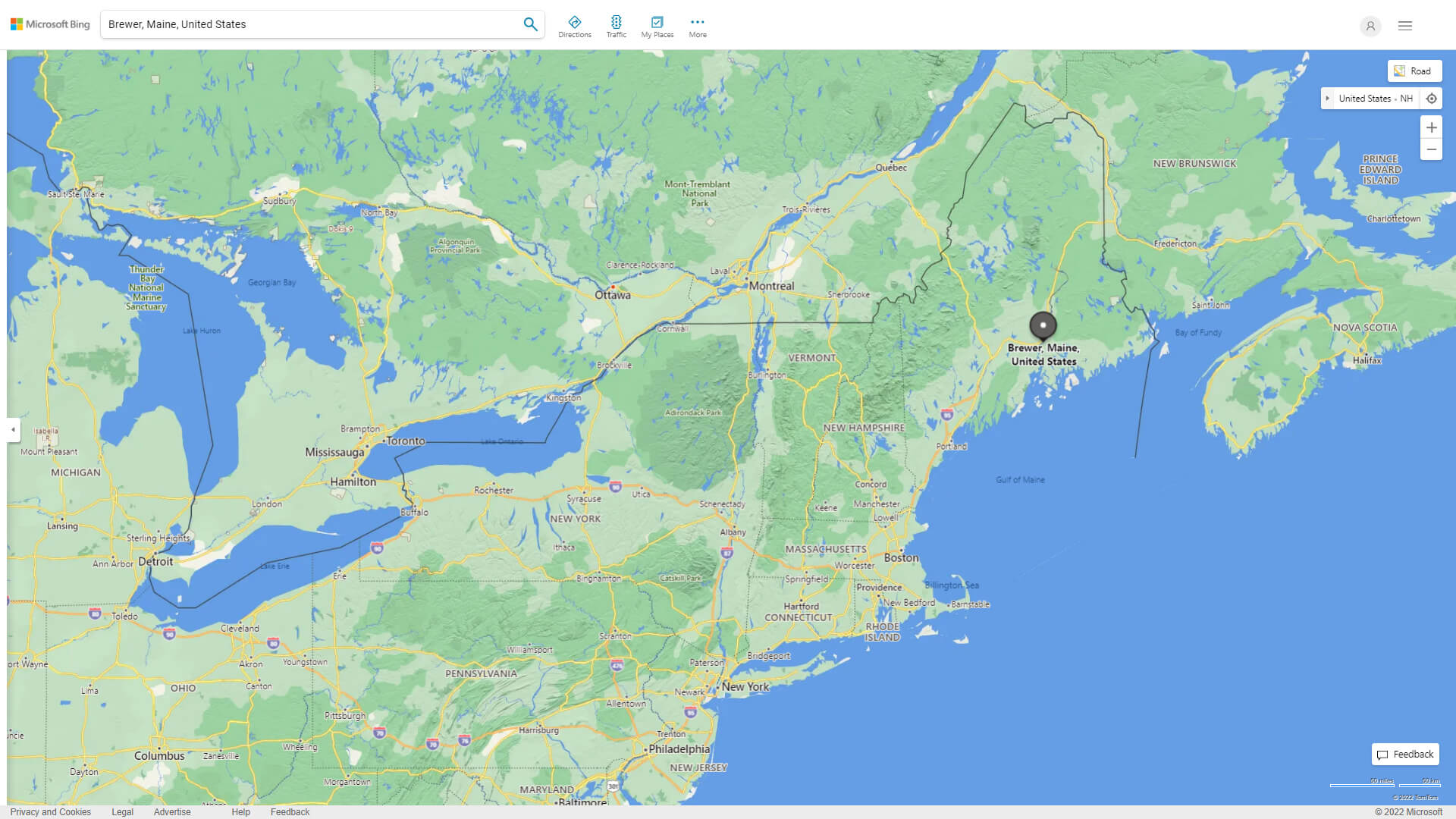 Brewer Map Maine